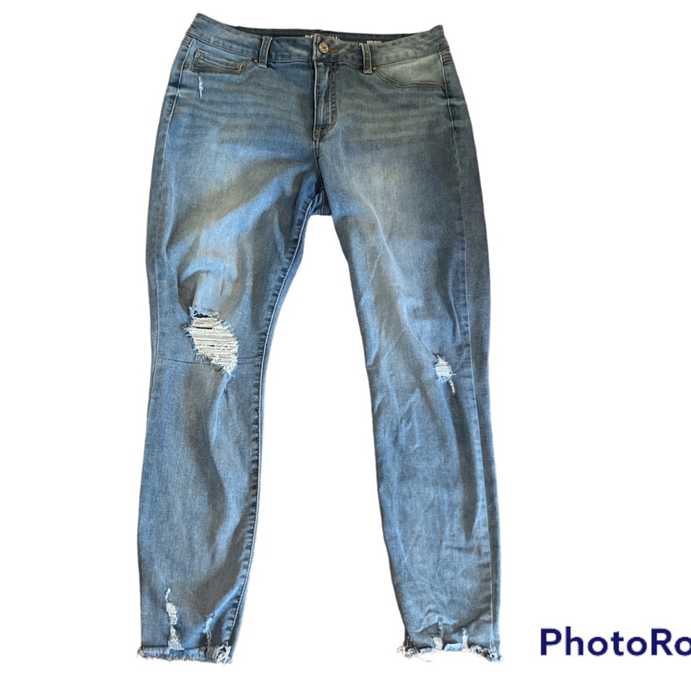 Rewash mid rise ripped jeans